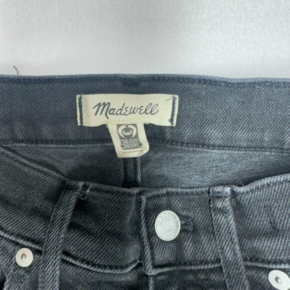 Madewell Black Denim Cali Demi-Bootcut Jeans Women's Mid-Rise Casual Size 28 - Picture 4 of 9